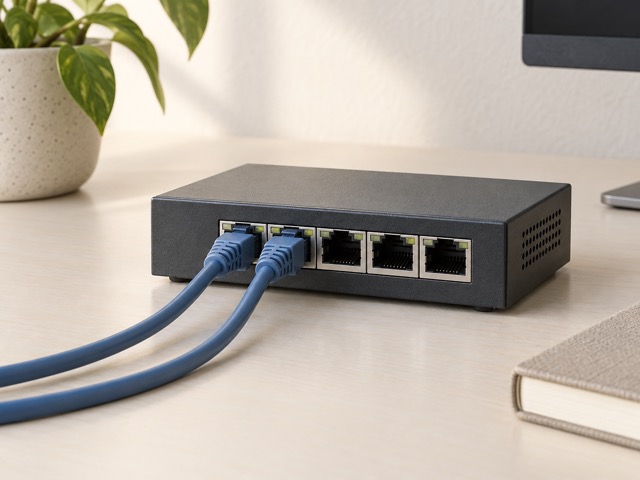 Allow one port for the connection back to your router.